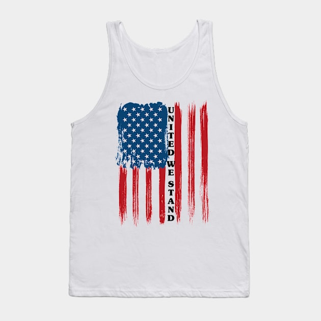 United We Stand Tank Top by LMW Art